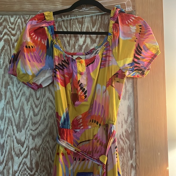 FARM RIO Neon Macaws Maxi Dress - S - Picture 4 of 9